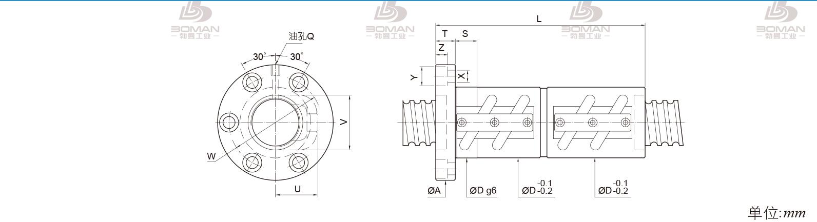 PMI FDVC-5010-7.5 pmi滚珠丝杆的轴环作用